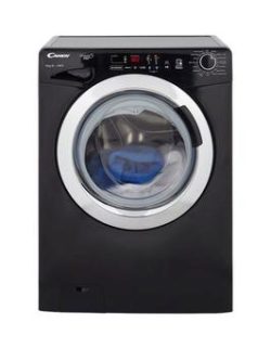 Candy Grand'O Vita Smart Touch Gvs1410Dc3B 10Kg Load, 1400 Spin Washing Machine - Black